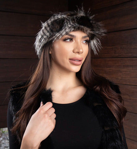 Faux fur headbands fake fur accessories faux fur muffs faux fur gloves