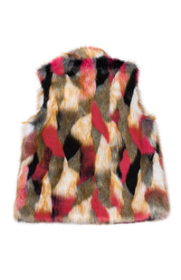Bear Vest 'Lost in the City' Faux Fur Soho Pink