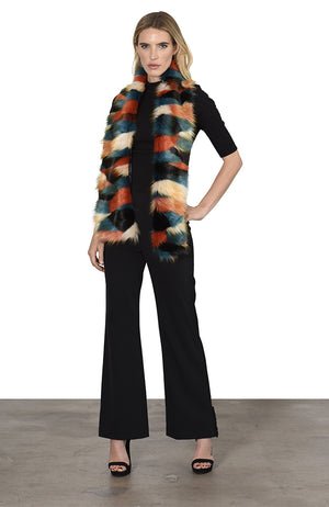 Bear Scarf 'Lost in the City' Faux Fur