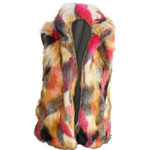 luxury faux fur vests