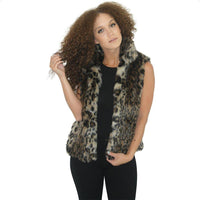 luxury faux fur Vests